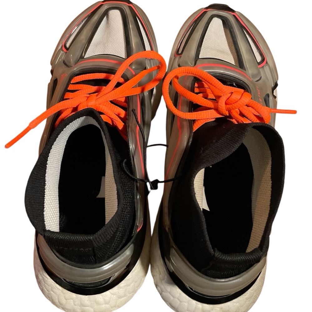 Adidas by Stella McCartney Black and Orange Sneakers - Picture 6 of 6